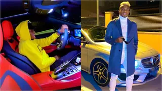 Excited Super Eagles Star Shows Off the Beautiful Interior of His N160m Mercedes Benz C300