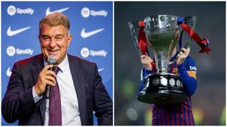 Juan Laporta confirms Barcelona’s priority is to win La Liga as Catalans risk early Champions League exit