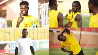Black Stars players all smiles after training session ahead Nigeria clash