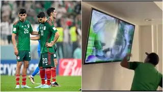 World Cup 2022: Angry Mexico fan breaks TV after elimination from the tournament