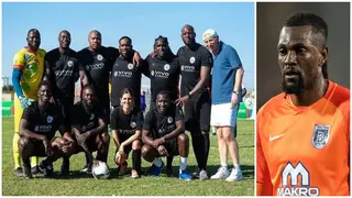 Okocha Joins Other African Legends Adebayor, Fadiga in Star Studded Charity Match in Ghana