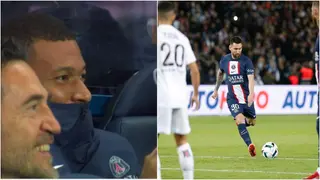 Kylian Mbappe's reaction to Lionel Messi's sublime free kick vs Nice goes viral