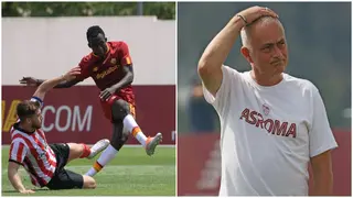 Footage of Mourinho and Tammy Abraham's awesome reaction after Ghanaian teen scored in pre-season spotted