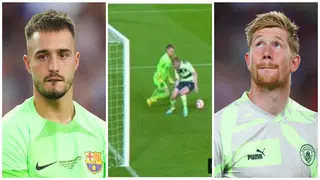 Barca’s Third Choice Goalie Shows Kevin De Bryune Who Is the Boss With Brilliant Piece of Skill