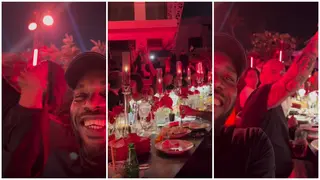 Jay Jay Okocha Delighted As Nigerian Legend Spotted in Lavish Dinner With Ronaldinho, Sneijder