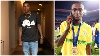 Thembinkosi Lorch: Mamelodi Sundowns Star Spotted Grooving With 2 'Beauties' in Nightclub, Video