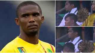 Samuel Eto'o Frustrated as He Watches Cameroon Draw Opener Against Guinea: Video