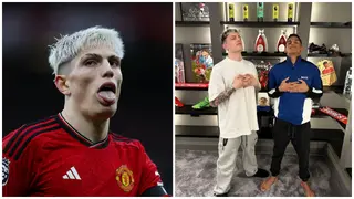 Alejandro Garnacho Does Cristiano Ronaldo's ‘Nap’ Celebration Alongside TikTok Star