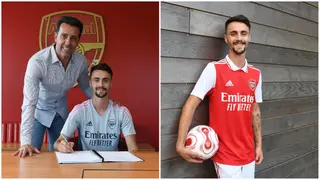 Jubilation at the Emirates as Arsenal announce the signing of big Portuguese midfielder