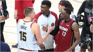 Nikola Jokic Warmly Embraces Every Miami Heat Player After Nuggets Win NBA Title: Video