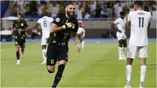 كريم بنزيما يسجل لصالح الاتحاد في كأس العرب للأندية الأبطال