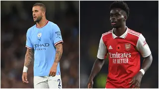 Kyle Walker sends hilarious request to Bukayo Saka's Arsenal amid Premier League fight