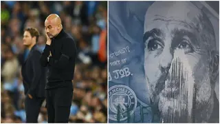 Manchester United fans destroy mural of Manchester City boss Pep Guardiola