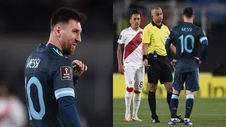 Lionel Messi 'attacks' referee after Argentina struggle against Peru in World Cup qualifier