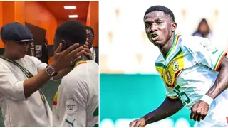Diouf Congratulates Senegal Youngster Lamine Camara After Brace Heroics Against Gambia: Video
