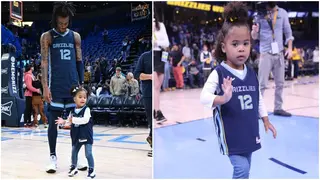 Watch Ja Morant and his daughter share heartwarming moment after Grizzlies win vs. Lakers