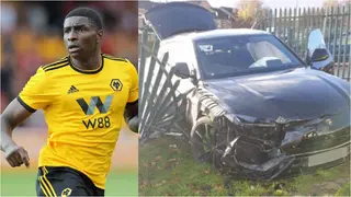 Panic in Nursery School As Premier League Star Crashes His R4.7M Lambhorghini Through Fence