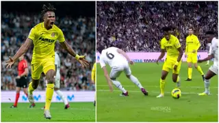 Video: Nigerian star destroys Real Madrid defender to score superb goal