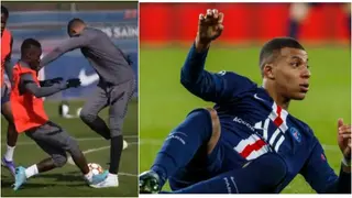 How Senagalese midfielder injured Kylian Mbappe in training; video drops