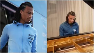 Manchester City defender Nathan Ake shows off piano skills