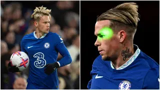 Arsenal Fans Disturb Chelsea Winger Mudryk With Laser Lights During Derby