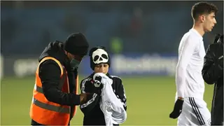 Just like Cristiano Ronaldo, Chelsea star gives young pitch invader his shirt after Germany thumped Armenia