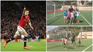 Harry Maguire takes time out of honeymoon to hold training session for local kids in Italy