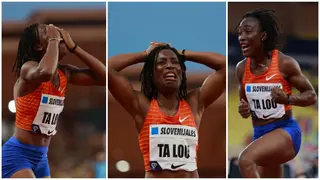 Photos: Ivorian Sprint Queen Marie Josée Ta Lou Celebrates Wildly After Smashing African Record