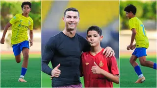 Cristiano Jr: Ronaldo’s Eldest Son Makes Debut in 6:0 Win for Al Nassr Junior Side, Photos