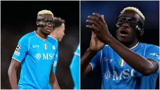 Victor Osimhen: Moment Napoli Ball Boys Chanted Super Eagles Star’s Name During UCL Game vs Barca