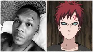 Nigerian UFC Star Israel Adesanya Shows Off New Facial Tattoo Inspired by Anime Character