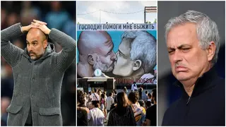 Mural of Pep Guardiola and Jose Mourinho ‘Kissing’ Causes Stir Online