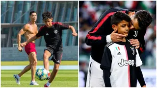 Five-time Ballon d’Or winner Cristiano Ronaldo spotted training with 11-year-old son in Dubai