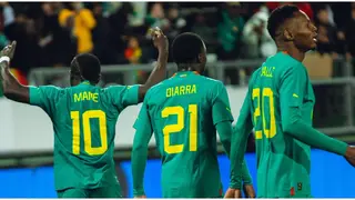Sadio Mane Reacts After Senegal's Back to Back Wins During the International Break