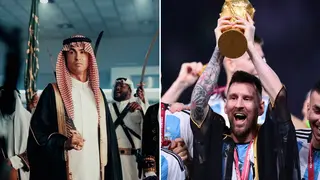 Ronaldo’s Saudi Arabian Cloak Sparks Comparison With Lionel Messi’s FIFA World Cup Final Attire