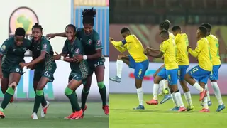 Trophy of CAF Women's CL final between Hasaacas Ladies and Sundowns arrives; video drops