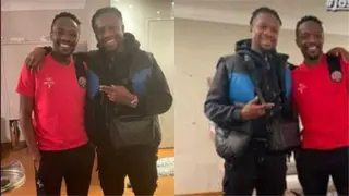Ex-Super Eagles star Onazi storms stadium in Turkey to watch Ahmed Musa provide assist in his club's 1-1 draw