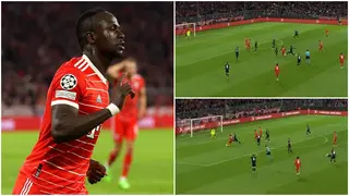 Footage of Sadio Mane's first UEFA Champions League goal for Bayern Munich spotted