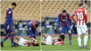 Here's what Messi was spotted doing after his first career red card