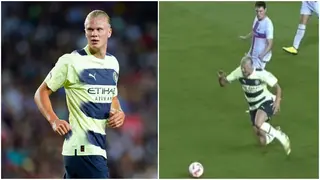 Erling Haaland: Fans slam Manchester City striker after he dived in friendly match against Barcelona
