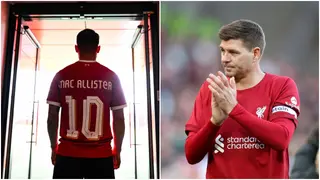 Steven Gerrard: Liverpool Legend Influential in Mac Allister Choosing Number 10 Over 8