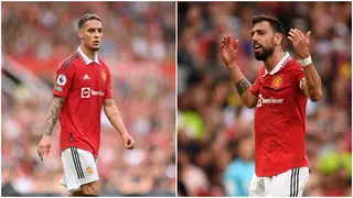 Bruno Fernandes sends warning to Antony after Brazilian scored on his debut for Man United