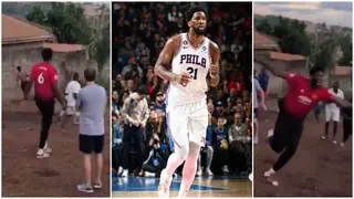 Video: NBA MVP Joel Embiid Shows Incredible Skills Playing Street Soccer in Cameroon