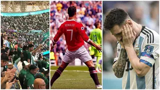 Footage of Saudi Arabia fans making a mockery of Leo Messi with Ronaldo's 'SIUUU' celebration emerges