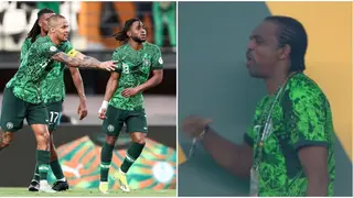 Nwankwo Kanu Restless as Nigeria Take Lead in AFCON Final Against Ivory Coast: Video