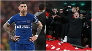 Carabao Cup: Enzo Fernandez Nearly Gets Physical With Liverpool Fan Who Mocked Him After Defeat