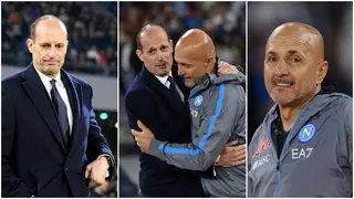 Watch: Spalletti forces Allegri into awkward handshake after huge Napoli win