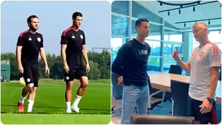 Jubilation as Cristiano Ronaldo Spotted at Man United's Training Ahead of Newcastle Game