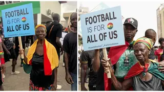75 Year Old Woman Cries Over State of Ghana Football, Claims She Could Not Sleep Over AFCON Display