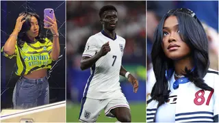 Euro 2024: Bukayo Saka’s Girlfriend Tolami Benson Wears Inspiring Jacket During England vs Serbia